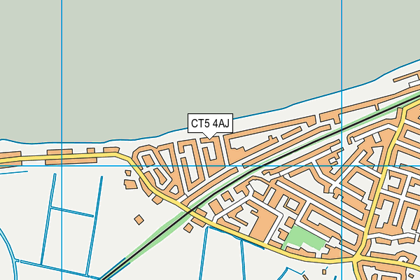 CT5 4AJ map - OS VectorMap District (Ordnance Survey)