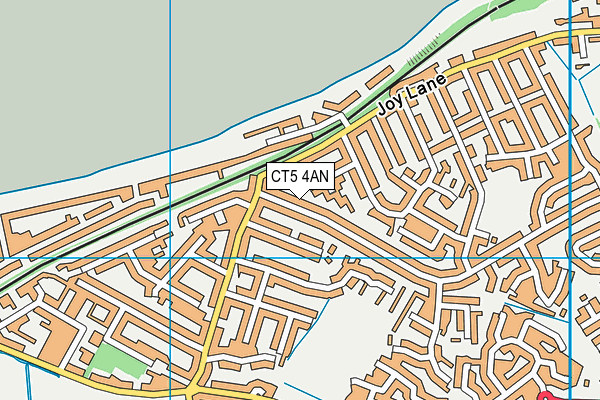 CT5 4AN map - OS VectorMap District (Ordnance Survey)
