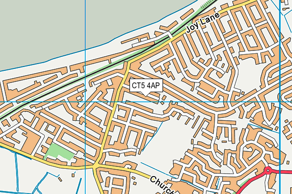 CT5 4AP map - OS VectorMap District (Ordnance Survey)