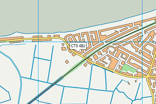 CT5 4BJ map - OS VectorMap District (Ordnance Survey)