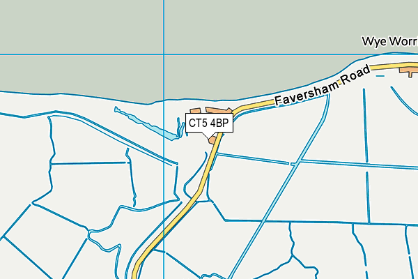 CT5 4BP map - OS VectorMap District (Ordnance Survey)