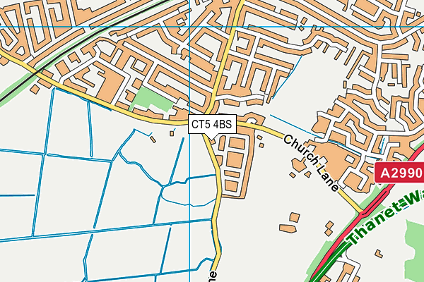 CT5 4BS map - OS VectorMap District (Ordnance Survey)