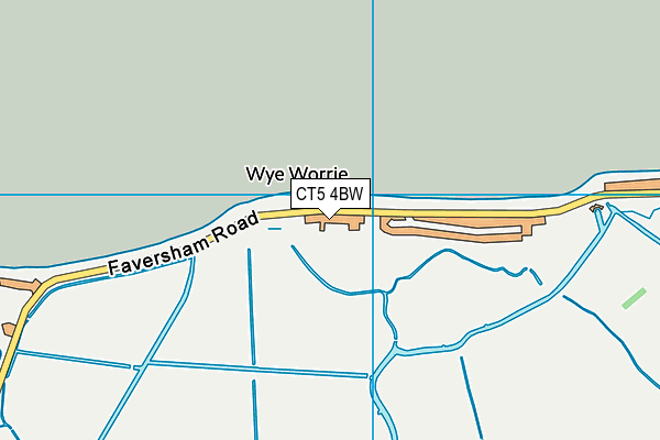 CT5 4BW map - OS VectorMap District (Ordnance Survey)