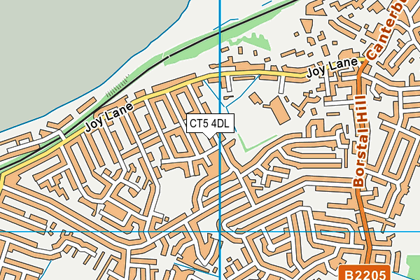 CT5 4DL map - OS VectorMap District (Ordnance Survey)