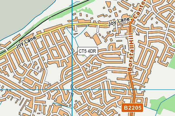 CT5 4DR map - OS VectorMap District (Ordnance Survey)