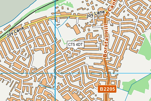 CT5 4DT map - OS VectorMap District (Ordnance Survey)