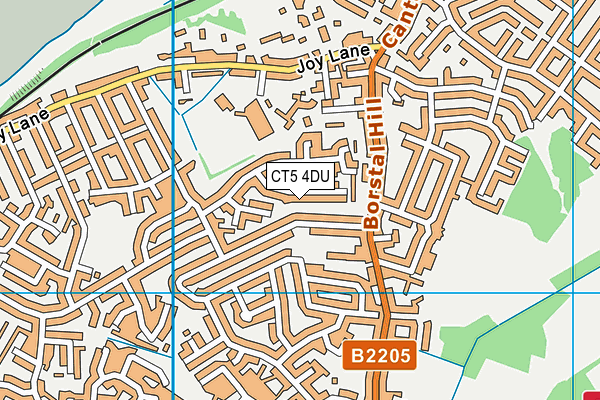 CT5 4DU map - OS VectorMap District (Ordnance Survey)