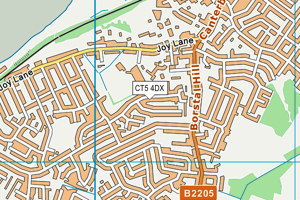 CT5 4DX map - OS VectorMap District (Ordnance Survey)