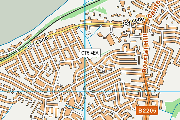 CT5 4EA map - OS VectorMap District (Ordnance Survey)