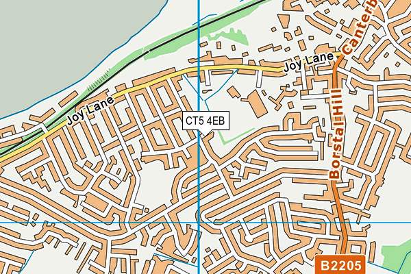 CT5 4EB map - OS VectorMap District (Ordnance Survey)