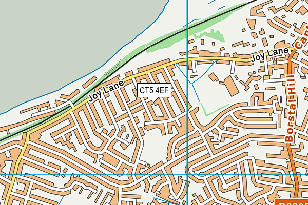CT5 4EF map - OS VectorMap District (Ordnance Survey)
