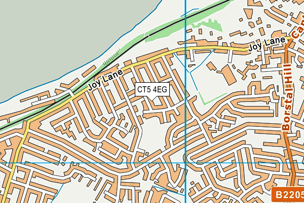 CT5 4EG map - OS VectorMap District (Ordnance Survey)