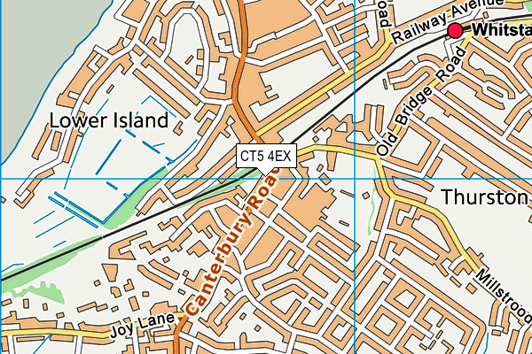 CT5 4EX map - OS VectorMap District (Ordnance Survey)