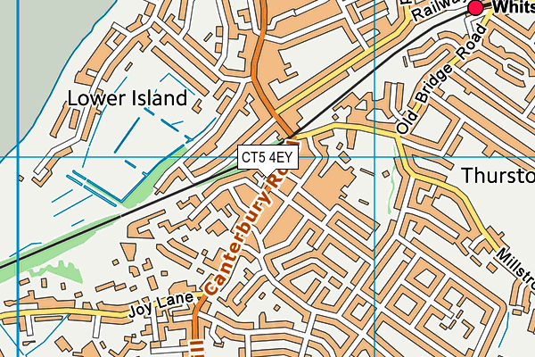 CT5 4EY map - OS VectorMap District (Ordnance Survey)