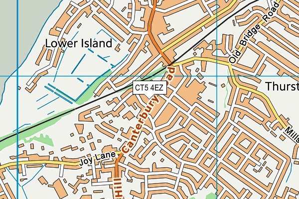 CT5 4EZ map - OS VectorMap District (Ordnance Survey)