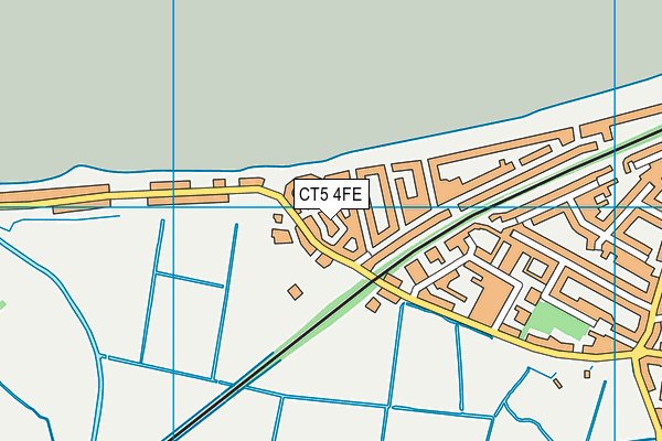 CT5 4FE map - OS VectorMap District (Ordnance Survey)