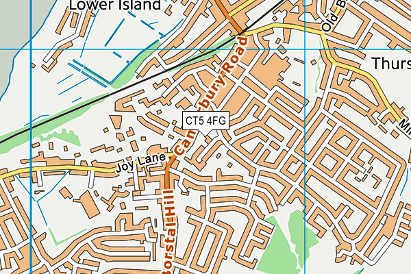 CT5 4FG map - OS VectorMap District (Ordnance Survey)