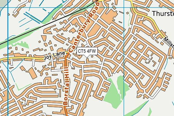 CT5 4FW map - OS VectorMap District (Ordnance Survey)