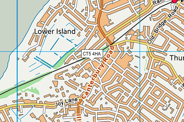 CT5 4HA map - OS VectorMap District (Ordnance Survey)