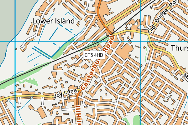 CT5 4HD map - OS VectorMap District (Ordnance Survey)