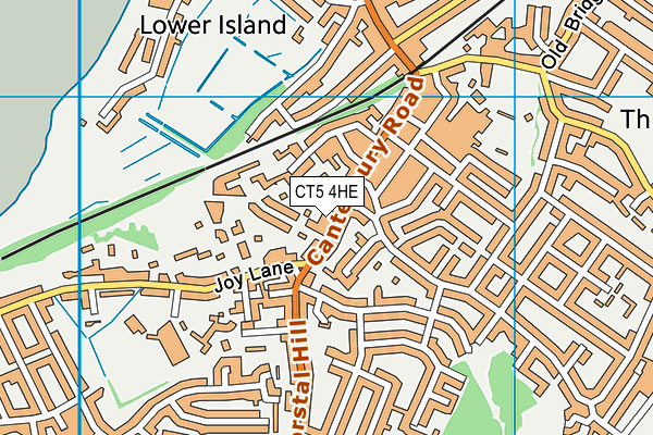 CT5 4HE map - OS VectorMap District (Ordnance Survey)