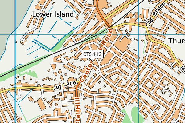 CT5 4HG map - OS VectorMap District (Ordnance Survey)