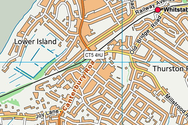 CT5 4HJ map - OS VectorMap District (Ordnance Survey)