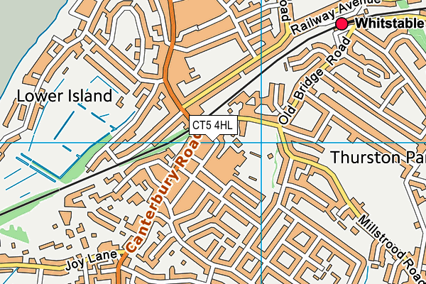 CT5 4HL map - OS VectorMap District (Ordnance Survey)