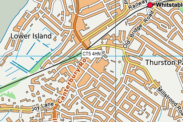 CT5 4HN map - OS VectorMap District (Ordnance Survey)