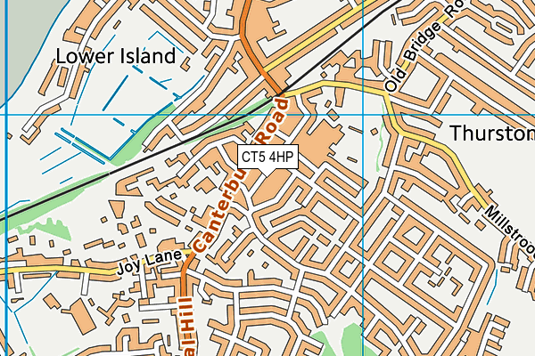 CT5 4HP map - OS VectorMap District (Ordnance Survey)