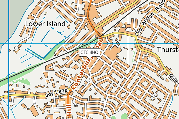 CT5 4HQ map - OS VectorMap District (Ordnance Survey)