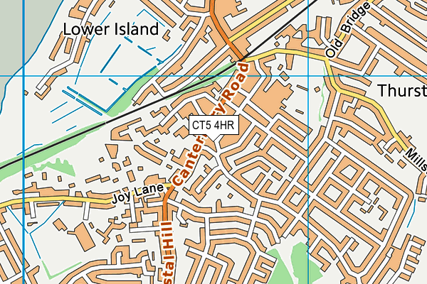 CT5 4HR map - OS VectorMap District (Ordnance Survey)