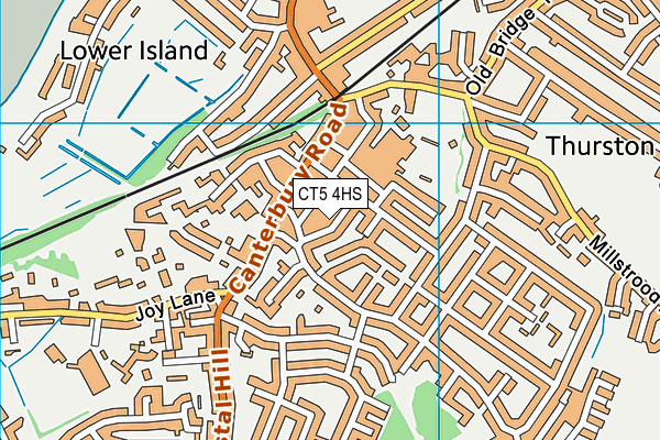 CT5 4HS map - OS VectorMap District (Ordnance Survey)