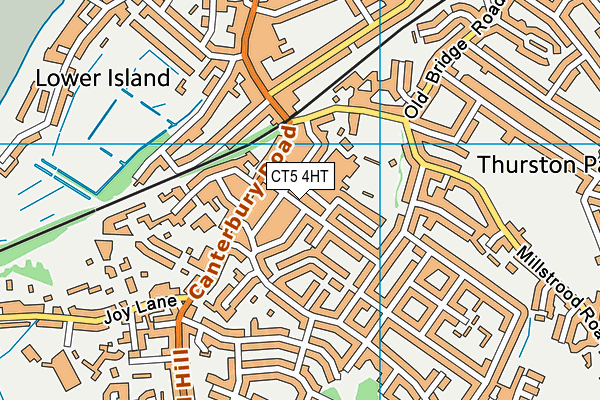 CT5 4HT map - OS VectorMap District (Ordnance Survey)
