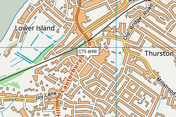 CT5 4HW map - OS VectorMap District (Ordnance Survey)