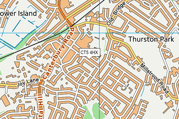 CT5 4HX map - OS VectorMap District (Ordnance Survey)