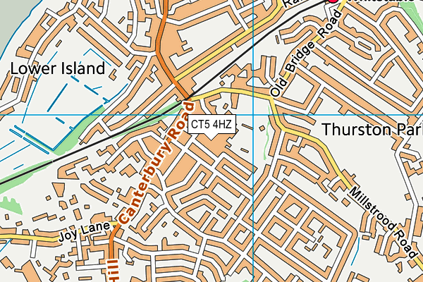 CT5 4HZ map - OS VectorMap District (Ordnance Survey)