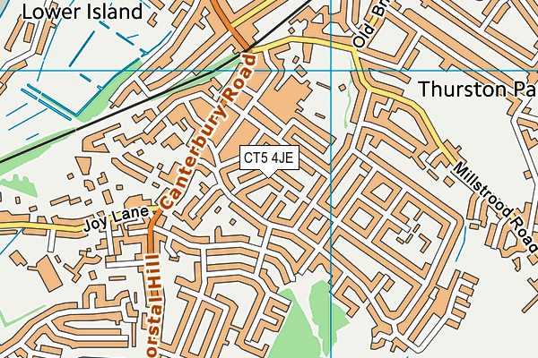 CT5 4JE map - OS VectorMap District (Ordnance Survey)