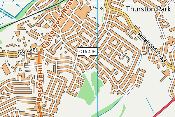 CT5 4JH map - OS VectorMap District (Ordnance Survey)