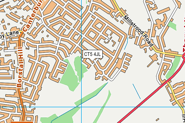 CT5 4JL map - OS VectorMap District (Ordnance Survey)