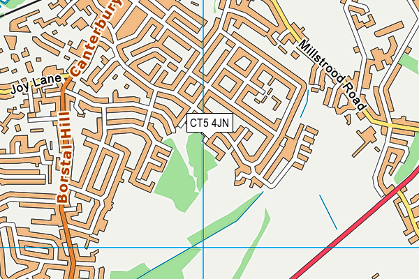 CT5 4JN map - OS VectorMap District (Ordnance Survey)