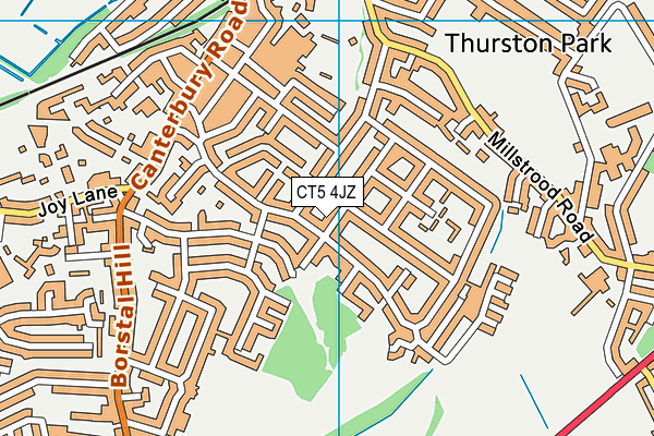 CT5 4JZ map - OS VectorMap District (Ordnance Survey)