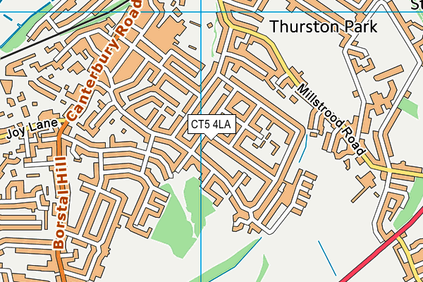 CT5 4LA map - OS VectorMap District (Ordnance Survey)