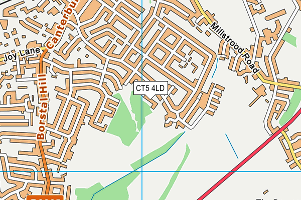 CT5 4LD map - OS VectorMap District (Ordnance Survey)