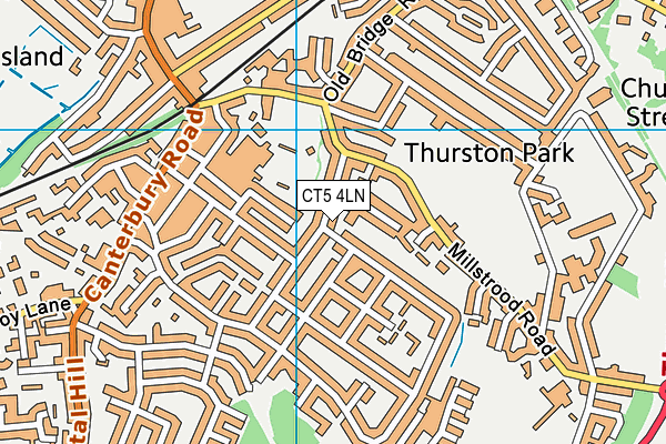 CT5 4LN map - OS VectorMap District (Ordnance Survey)