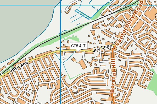 CT5 4LT map - OS VectorMap District (Ordnance Survey)
