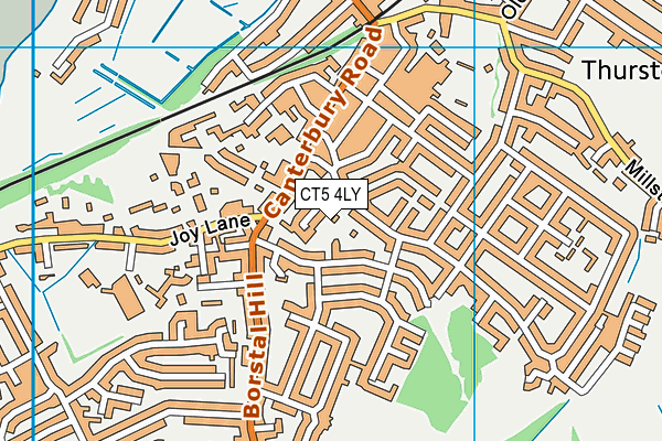 CT5 4LY map - OS VectorMap District (Ordnance Survey)