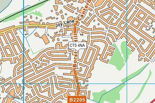 CT5 4NA map - OS VectorMap District (Ordnance Survey)