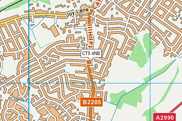 CT5 4NB map - OS VectorMap District (Ordnance Survey)