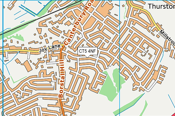 CT5 4NF map - OS VectorMap District (Ordnance Survey)